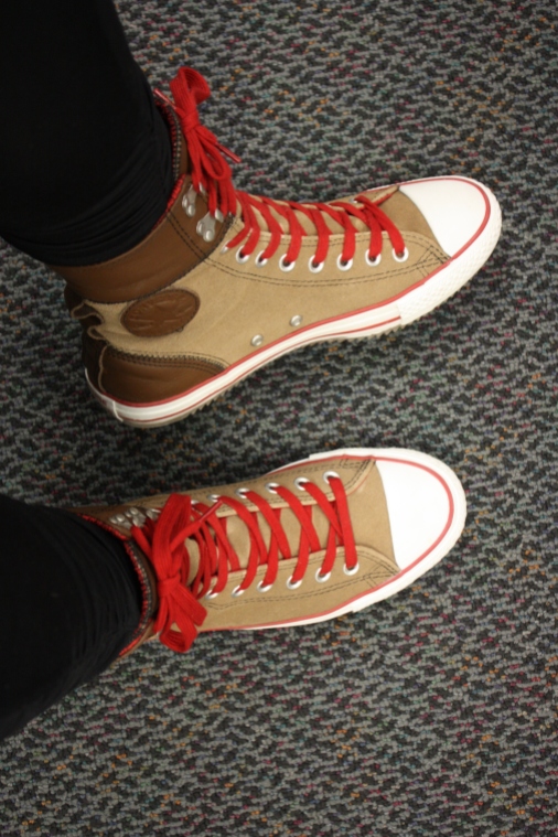 Shoes! Of course the best accessory. These Converse are our favorite addition to outfits for a casual look.